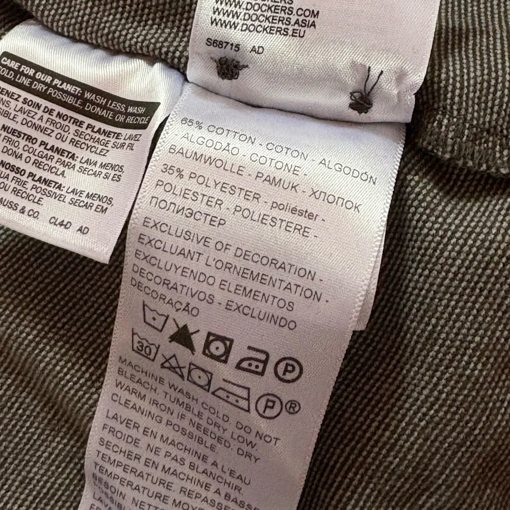 Docker Men's Alpha Ultimate Slim-Fit Smart 360 Flex Stretch Shirt Size M - Picture 6 of 8